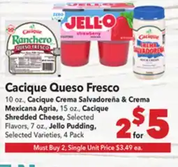 Vallarta Supermarkets Cacique Queso Fresco offer