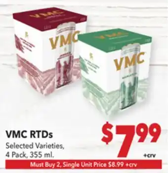 Vallarta Supermarkets VMC RTDs offer