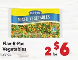 Vallarta Supermarkets Flav-R-Pac Vegetables offer