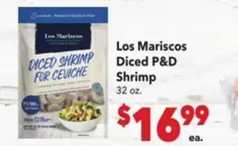 Vallarta Supermarkets Los Mariscos Diced P & D Shrimp offer