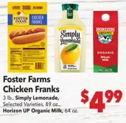 Vallarta Supermarkets Foster Farms Chicken Franks offer
