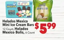 Vallarta Supermarkets Helados Mexico Mini Ice Cream Bars offer