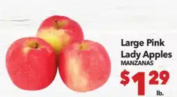 Vallarta Supermarkets Large Pink Lady Apples / MANZANAS offer