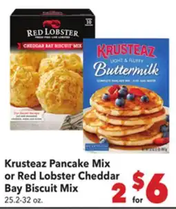 Vallarta Supermarkets Krusteaz Pancake Mix or Red Lobster Cheddar Bay Biscuit Mix offer
