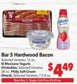 Vallarta Supermarkets Bar S Hardwood Bacon offer