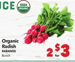 Vallarta Supermarkets Organic Radish / RABANOS offer