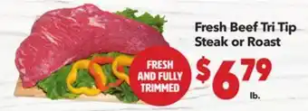Vallarta Supermarkets Fresh Beef Tri Tip Steak or Roast offer