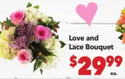Vallarta Supermarkets Love and Lace Bouquet offer