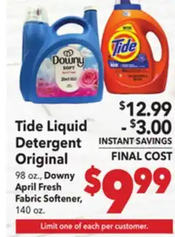Vallarta Supermarkets Tide Liquid Detergent Original offer