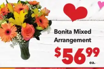 Vallarta Supermarkets Bonita Mixed Arrangement offer