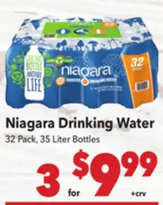 Vallarta Supermarkets Niagara Drinking Water offer