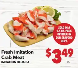 Vallarta Supermarkets Fresh Imitation Crab Meat / IMITACION DE JAIBA offer