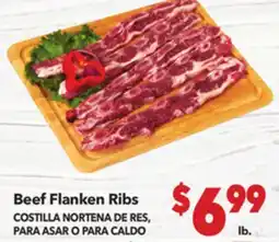 Vallarta Supermarkets Beef Flanken Ribs / COSTILLA NORTENA DE RES, PARA ASAR O PARA CALDO offer