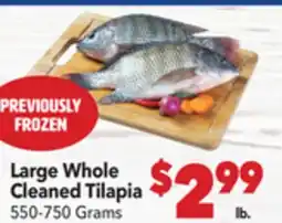 Vallarta Supermarkets Large Whole Cleaned Tilapia offer