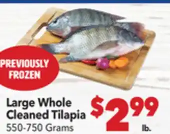 Vallarta Supermarkets Large Whole Cleaned Tilapia offer