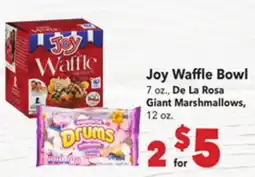 Vallarta Supermarkets Joy Waffle Bowl offer