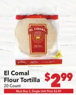Vallarta Supermarkets El Comal Flour Tortilla offer