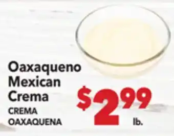 Vallarta Supermarkets Oaxaqueno Mexican Crema / CREMA OAXAQUENA offer
