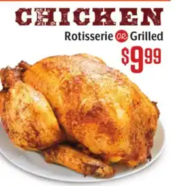 Vallarta Supermarkets Chicken Rotisserie or Grilled offer