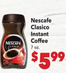 Vallarta Supermarkets Nescafe Clasico Instant Coffee offer