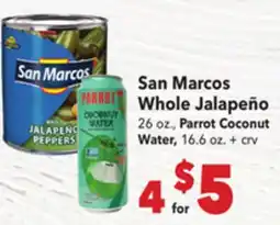 Vallarta Supermarkets San Marcos Whole Jalapeño offer