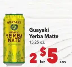 Vallarta Supermarkets Guayaki Yerba Matte offer