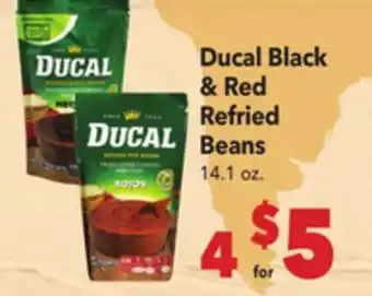 Vallarta Supermarkets Ducal Black & Red Refried Beans offer