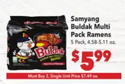 Vallarta Supermarkets Samyang Buldak Multi Pack Ramens offer