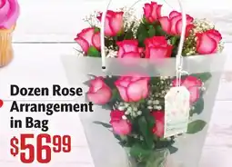 Vallarta Supermarkets Dozen Rose Arrangement in Bag offer