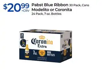 Rite Aid Pabst Blue Ribbon or Coronita offer
