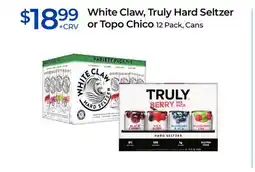 Rite Aid White Claw, Truly Hard Seltzer or Topo Chico offer