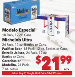 Vallarta Supermarkets Modelo Especial offer
