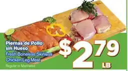 El Super Fresh Fresh Boneless Skinless Chicken Leg Meat offer