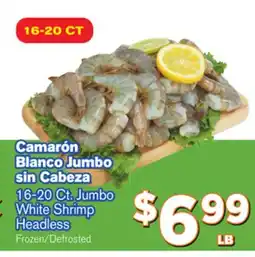 El Super Fresh Jumbo White Shrimp Headless offer