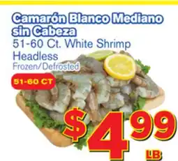 El Super Fresh White Shrimp Headless offer