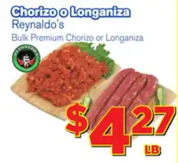 El Super Fresh Bulk Premium Chorizo or Longaniza offer