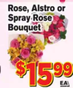 El Super Fresh Rose, Alstro or Spray Rose Bouquet offer
