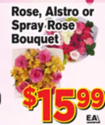 El Super Fresh Rose, Alstro or Spray Rose Bouquet offer