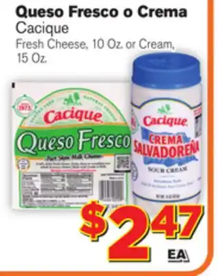 El Super Fresh Fresh Cheese, 10 Oz. or Cream 15 Oz offer