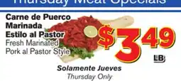 El Super Fresh Fresh Marinated Pork al Pastor Style offer