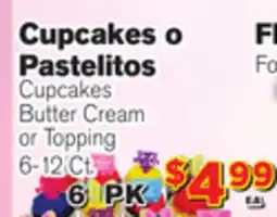 El Super Fresh Cupcakes Butter Cream or Topping offer