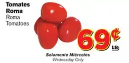 El Super Fresh Roma Tomatoes offer
