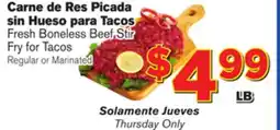 El Super Fresh Fresh Boneless Beef Stir Fry for Tacos offer