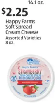 Aldi Happy Farms Soft Spread Cream Cheese offer