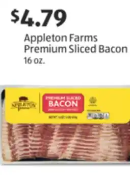 Aldi Appleton Farms Premium Sliced Bacon offer