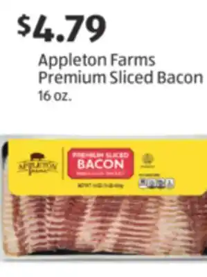 Aldi Appleton Farms Premium Sliced Bacon offer