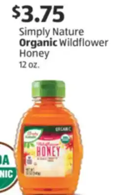 Aldi Simply Nature Organic Wildflower Honey offer