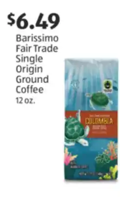 Aldi Barissimo Fair Trade Single Origin Ground Coffee offer