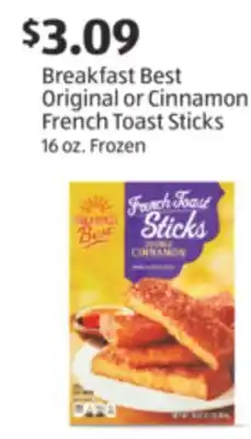 Aldi Breakfast Best Original or Cinnamon French Toast Sticks offer