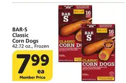 Albertsons BAR-S Classic Corn Dogs offer